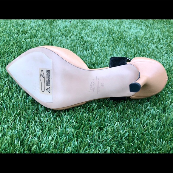 Zara Leather High Heels Eur 40 *Never Worn* - Picture 6 of 8